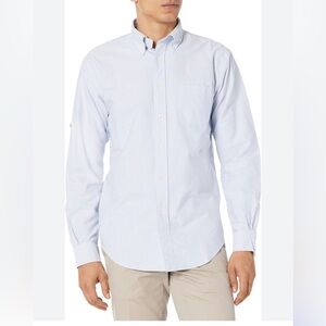 Brooks Brothers Original Polo blue & white striped button-down shirt size 17 1/2